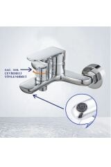 FLEKO KROM BANYO BATARYASI ÇEVİRMELİ YÖNLENDİRİCİ LÜKS PRİNÇ GÖVDE MOB 302