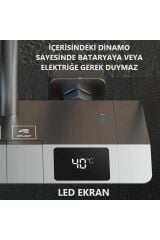 Dijital Led Göstergeli Banyo Batarya Tepe Duş Robot Takım Piyano Yeni Nesil Çok Fonksiyonlu Antresit