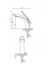 Krom Lüks Lavabo Batarya Oval Gümüş Gri Banyo Lavabo Musluğu Çift Giriş Özel Seri Sarı Prinç Gövde
