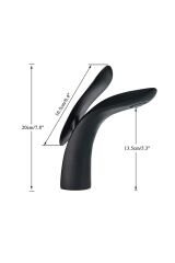 Mat Siyah Lüks Lavabo Batarya Oval Black Banyo Lavabo Musluğu Çift Giriş Özel Seri Sarı Prinç Gövde