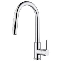 MUTFAK EVYE BATARYASI KROM SPİRALLİ ÇEK BIRAK UZAYAN 2 MODLU BAŞLIK YAĞMURLAMA SPREY PRİNÇ MUSLUK