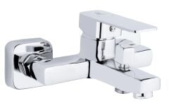 KARE KROM BANYO BATARYASI AĞIR PRİNÇ GÖVDE YÜKSEK KALİTE MUSLUK GÖŞELİ ŞIK MODERN TASARIM