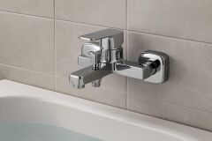 KARE KROM BANYO BATARYASI AĞIR PRİNÇ GÖVDE YÜKSEK KALİTE MUSLUK GÖŞELİ ŞIK MODERN TASARIM